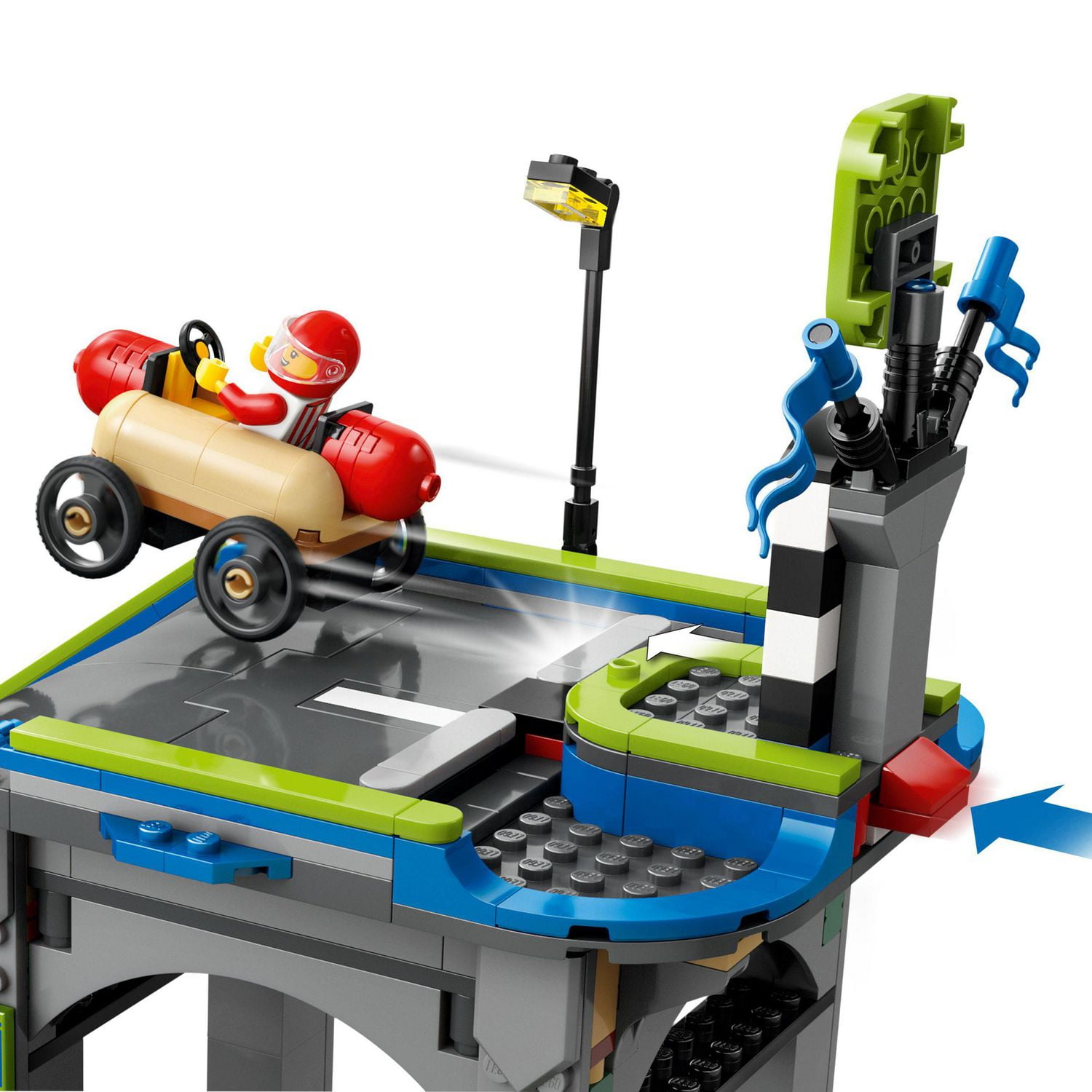 LEGO City Great Vehicles Sans limites : Rampe d'accélération pour voitures de course 60460 Ensemble de construction (436 pièces)