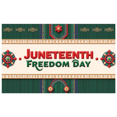 thumbnail image 3 of Colorful Design Juneteenth Celebration Banner Ethnic Pattern Freedom Day Banner Durable Polyester Juneteenth Decor for National Holiday African American Celebration Indoor Outdoor Decoration, 3 of 4