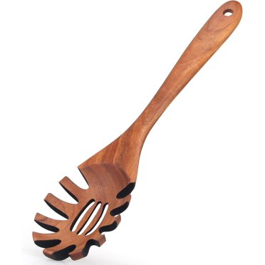 Best Wooden Pasta Spoon Spaghetti Fork Pasta Serving Utensils Acacia Wood Spaghetti Server Spoon Pasta Forks Spaghetti Ladle Pasta Spatula Tool Noodle Spoon