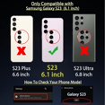 thumbnail image 2 of ORUYROP for Samsung Galaxy S23 Case with Screen Protector, Built-in 360 Rotation Ring Holder Magnetic Stand, Luxury Shiny Plating Edge Shockproof Electroplated Protective Phone Cover (White/Go, 2 of 7