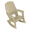 thumbnail image 3 of Semco Plastics Rockaway Heavy-Duty Outdoor Rocking Chair, Tan (2 Pack), 3 of 8