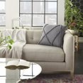 thumbnail image 3 of homeroots home decor 386307 Boho Chic Gray Textured Lines Throw Pillow, 3 of 3