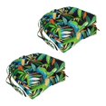 thumbnail image 1 of Coussins de Chaise Tuftés en Forme de U pour l'Extérieur en Polyester Filé de 16 Po (Ensemble de 4), 1 of 2