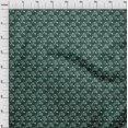 thumbnail image 2 of oneOone Polyester Lycra Teal Green Fabric Fish Ocean Sewing Craft Projects Fabric Prints By Yard 56 Inch Wide, 2 of 3