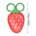 thumbnail image 2 of HOARBOEG Ensemble Mignon de Ciseaux à Fruits Carotte Banane Raisin Fraise en Forme avec Couvercle Protecteur Outils de Coupe de Papier pour Enfants Sécuritaires, 2 of 4