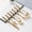 Gold#42357, variant on 3Pcs Stainless Steel Cutlery Set with Pearl Ceramic Handles, Rustproof Knife Fork Spoon Kit, Mirror Polished Western Flatware