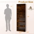 thumbnail image 3 of Gymax 2PCS 70'' all 6-Tier Bookcase w/ 6 Open Shelves Anti-Toppling Kits Living Room Rustic Brown, 3 of 10