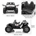 thumbnail image 4 of VOLTZ TOYS 2-Seater 24V Kids Ride On UTV - Realistic Off-Road Dune Buggy with EVA Tires, Spring Suspension, Remote Control & Music - White, 4 of 8