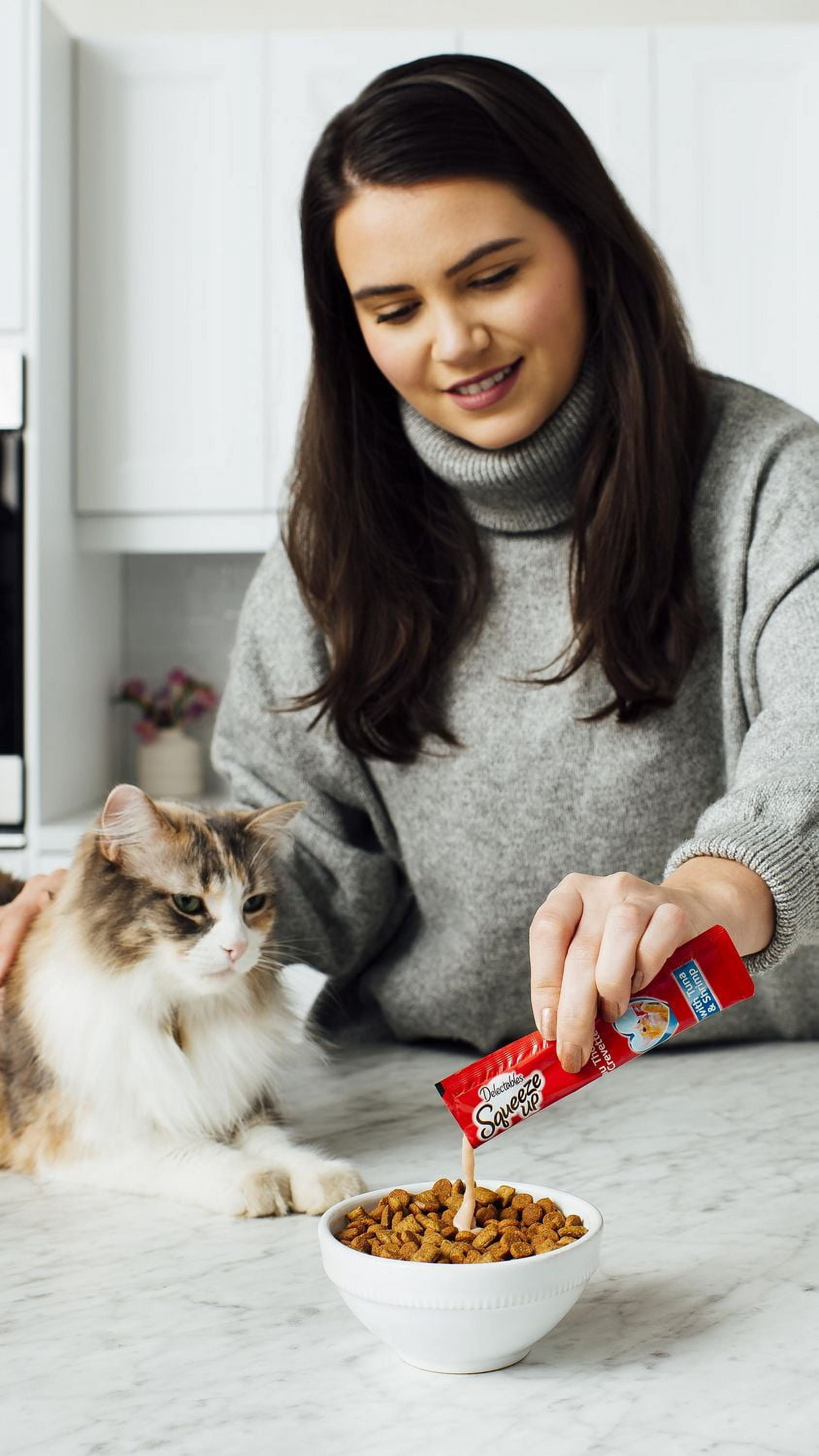 Delectables Poulet & Thon Squeeze Up™ Gâterie pour Chat Lot de 10