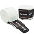 thumbnail image 1 of Meister Adult 180" Semi-Elastic Hand Wraps for MMA & Boxing (Pair) - White, 1 of 3