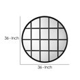 thumbnail image 5 of Benzara BM241116 Mirror with Metal Frame & Grid Design, Silver & Black, 5 of 5