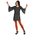 thumbnail image 3 of Moomaya Kurtis Courtes en Poly-Crêpe pour Femmes, Robe à Manches Kimono Imprimée, Haut Indien, 3 of 5