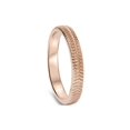 thumbnail image 2 of Bague de Mariage Sculptée à la Main en Or Rose 14K, 2 of 2