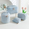 thumbnail image 3 of Tumotour Travel Portable Velvet Corduroy Makeup Toiletry Bag Set Large Opening Multi Purpose Pouches For Organized Storage, 3 of 9