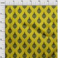 thumbnail image 2 of oneOone Viscose Jersey Fabric Leaves & Floral Block Decor Fabric Printed BTY 60 Inch Wide, 2 of 4