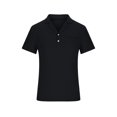 thumbnail image 2 of Fridja Chemise Habillée pour Homme d'Été, Couleur Unie, Col Rabattu, Manches Courtes, Imprimée Performance, Boutonnée, Chemise Décontractée de Jeu de Quilles pour Tennis et Basketball (Noir, 3TG), 2 of 5