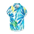 thumbnail image 4 of Pisexur T-shirts pour Hommes, Mode Décontractée Imprimée avec Poche, Boutons, Manches Courtes, Col Rabattu, Chemise de Golf Bleue, 5TG, 4 of 7