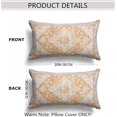 thumbnail image 2 of Yellow Boho Throw Pillow Covers Set of 2 Monaco Rug Carpet Double Sided Pattern Cotton Soft Pillow Case Cushion Cover Pillowcase for Garden Couch Sofa Bed Decorative 12x20 inch, 2 of 5
