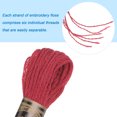 thumbnail image 4 of Unique Bargains 12 Skeins Embroidery Floss 8m Each Long Fiber Cotton Cross Stitch Thread Vermilion, 4 of 6