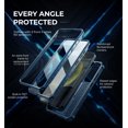 thumbnail image 4 of Dexnor for Samsung Galaxy S24 Plus Case with Built-in Slide Camera Cover & Screen Protector & Kickstand, Shockproof Rugged Case Full-Body Bumper Protective Cover for Galaxy S24 Plus 2024, Blue, 4 of 7