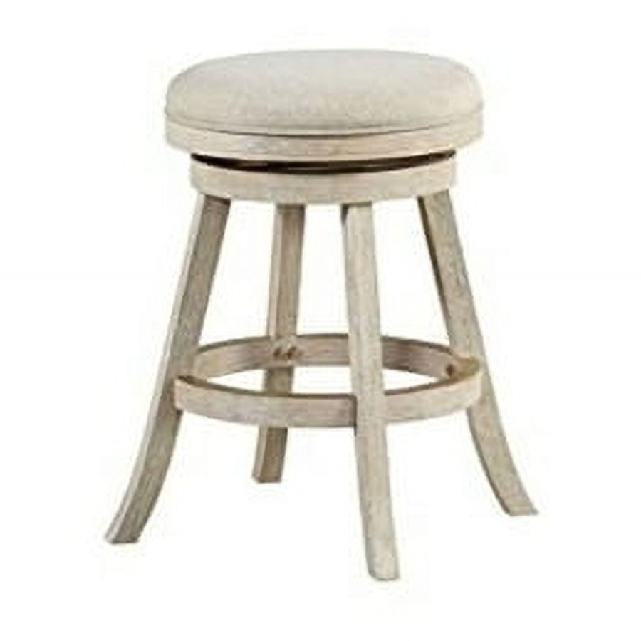 Tabouret de Comptoir Pivotant Fenton [Brosse en Fil Ivoire]