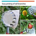 thumbnail image 3 of maskred Metal Fruit Picker Orchard Adjustable Catcher Ratchet Gardening Farm Reusable Collection Picking Replacement Tool 14cm, 3 of 6