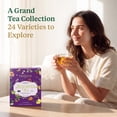 thumbnail image 3 of VAHDAM Assorted Long Leaf Tea Gift for Women & Men (24 Flavors in Pyramid Tea Bags), 3 of 10