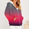 thumbnail image 4 of Veste Chandail à Capuche Zippée à Manches Longues Décontractée pour Femme, 4 of 6