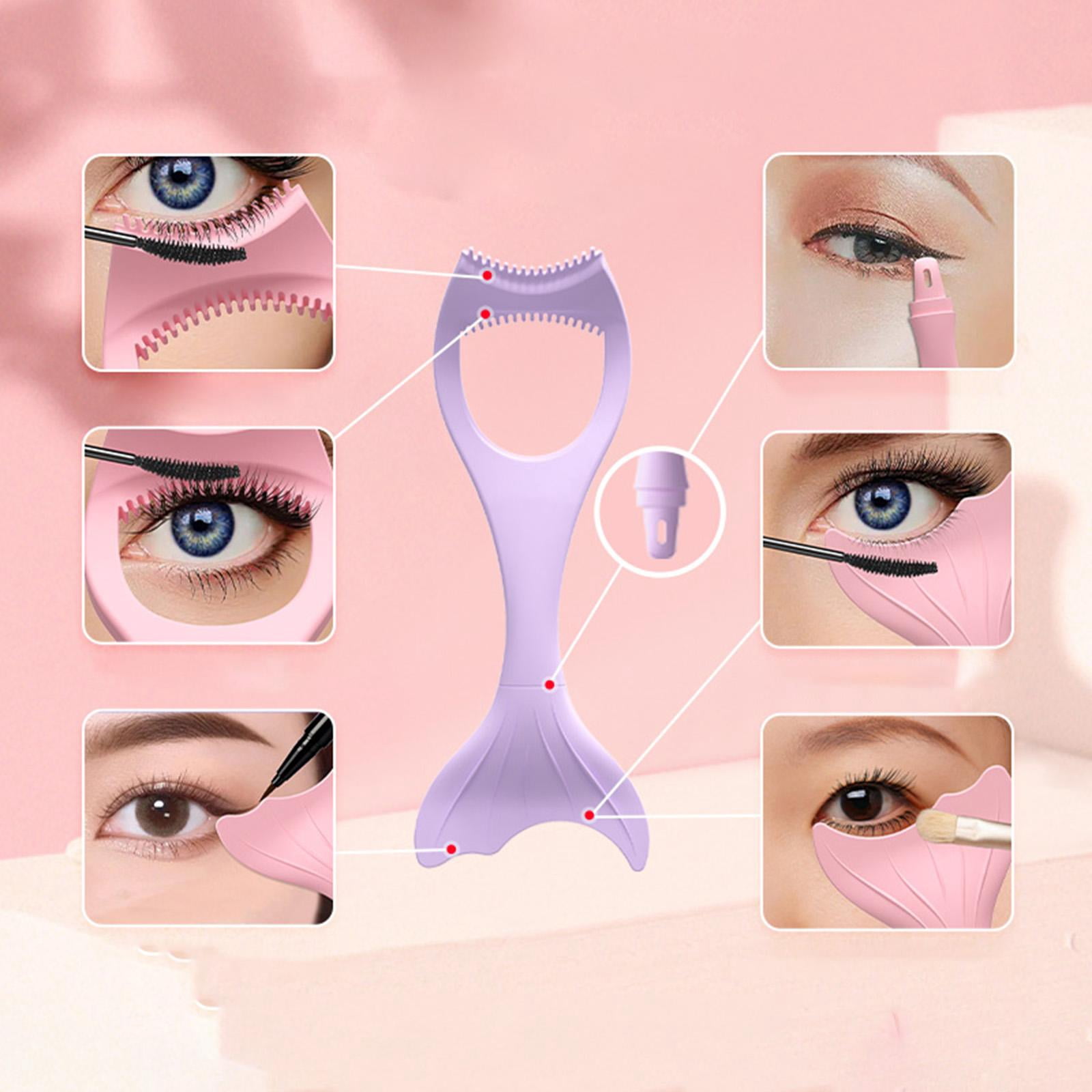 Pochoir Guide à Gabarit Multifonctionnel Réutilisable Rapide Assistant Aide Outil de Maquillage des Yeux pour Femmes Filles Débutantes