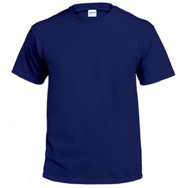 Gildan G2000NVY-XL Adult Short Sleeve Non-Pocket Tee Shirt, Navy - Extra Large