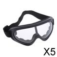 thumbnail image 1 of DYNWAVECA 5-6pack Lunettes de Moto Anti-Sable / Poussière / Lunettes de Protection Clair 5 Pièces, 1 of 8