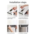 thumbnail image 4 of SuoKom Hidden Plastic Storage Box Under Desk Drawer, Table Hidden Organizer Slide Out Large Storage Desktop Pencil Tray for Office Home School Kitchen Self-Adhesi, 4 of 6