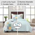 thumbnail image 4 of Mainstays All in One Lightweight Quilt Set and Sheet Set -5 Piece, Twin-XL, Patchwork, 4 of 14