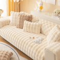 thumbnail image 2 of Big Sale ! Huayishang Sofa Cover,Sofa Cover,Interesting Comfortable Solid Color Anti Slip Sofa Cover Rabbit Plush Sofa Cover Comfortable Plush Sofa Cover Soft Faux Sofa, 2 of 9