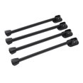 thumbnail image 1 of Foldable Table Legs, 4PCS Foldable Table Legs Silicone Iron Heavy Duty Foldable Metal Furniture Legs for Coffee Table Camping Table Black, 1 of 7