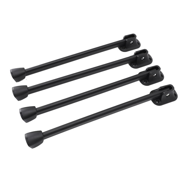 Foldable Table Legs, 4PCS Foldable Table Legs Silicone Iron Heavy Duty Foldable Metal Furniture Legs for Coffee Table Camping Table Black