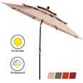 thumbnail image 1 of Patiojoy Outdoor Auto-tilt Patio Market Umbrella W/ Double Vented, 1 of 10