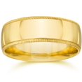 thumbnail image 1 of Alliance de Mariage Milgrain en Or Jaune 14 K, 1 of 2