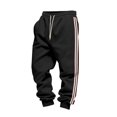 thumbnail image 3 of Ceisia Men Solid Color Loose Casual Pants Elastic Waist Drawstring Sports Gift Work Trousers, 3 of 9