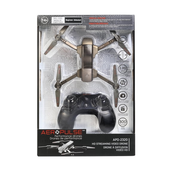 AeroPulse APD-2320 HD Streaming Video Drone- Black