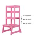 thumbnail image 2 of SDADI Mother's Helper Adjustable Height Kids Kitchen Step Stool, Pink, 2 of 9