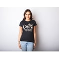 thumbnail image 2 of T-shirt pour Femmes « le Café Me Rend Moins Meurtrière » Drôle Sarcastique Caféine (Noir Chiné) - m, 2 of 3
