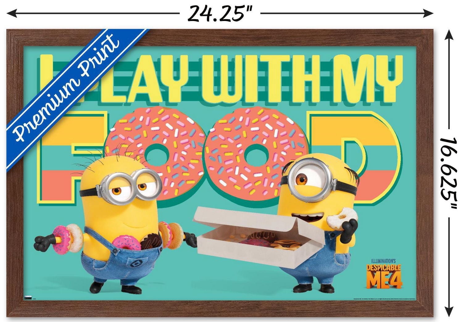 Illumination Despicable Me 4 - Donuts Wall Poster with Pushpins, 22.375" x 34"