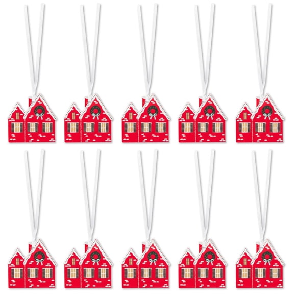 Hallmark Christmas Gift Tag, Pack of 10 (Snowy Home)