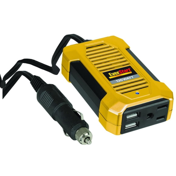 EverStart 120 Watts 12 V Power Inverter with USB Ports