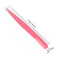 thumbnail image 2 of Unique Bargains 1 Pce Pincettes d'Extension de Cils Pointus pour Femmes pour Salon de Beauté Rose Rouge Acier Inoxydable, 2 of 3