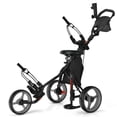 thumbnail image 1 of Goplus Chariot de Golf Pliant à 3 Roues avec Siège, Tableau d'Affichage, Poignée Ajustable, Gris, 1 of 10