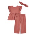 thumbnail image 2 of Ensemble chiffonné 3 pièces George pour bébés filles, 2 of 2