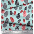 thumbnail image 3 of Soimoi Poly Georgette Fabric Egg Folk Art Print Sewing Fabric Yard 52 Inch Wide, 3 of 3