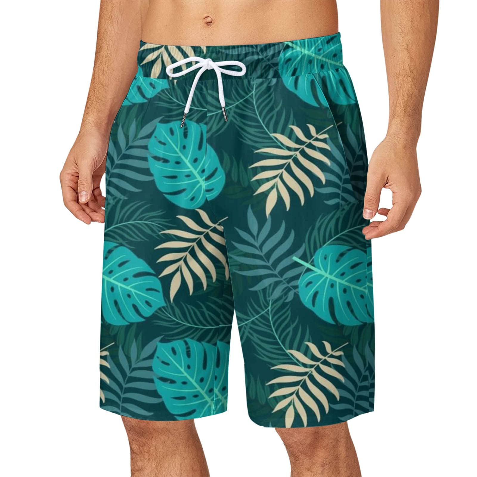 パンツ BUDSPOOL SMOKE PATTERN HAWAIIAN SHORTS FcBaudy Mens Shorts, Shorts Men Men Hawaiian Pocket Elastic Waist
